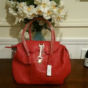 RED LEATHER PURSE